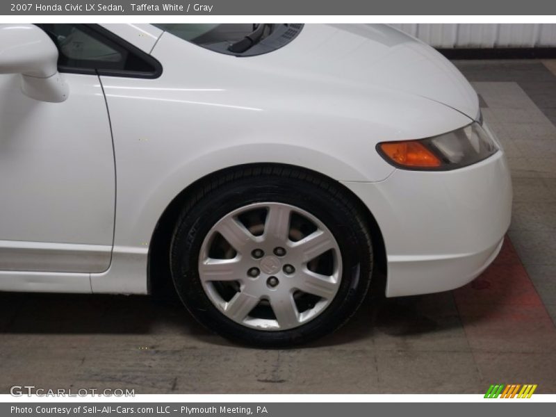 Taffeta White / Gray 2007 Honda Civic LX Sedan