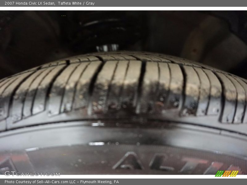 Taffeta White / Gray 2007 Honda Civic LX Sedan