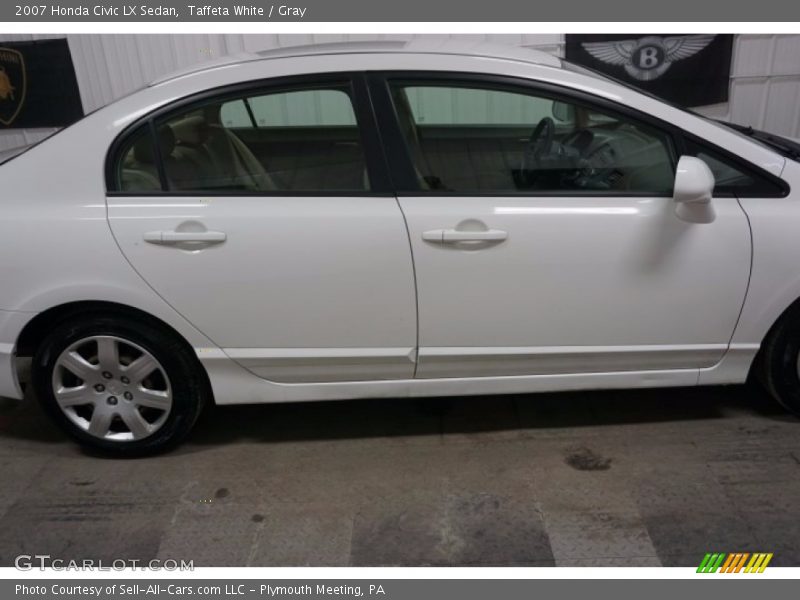 Taffeta White / Gray 2007 Honda Civic LX Sedan