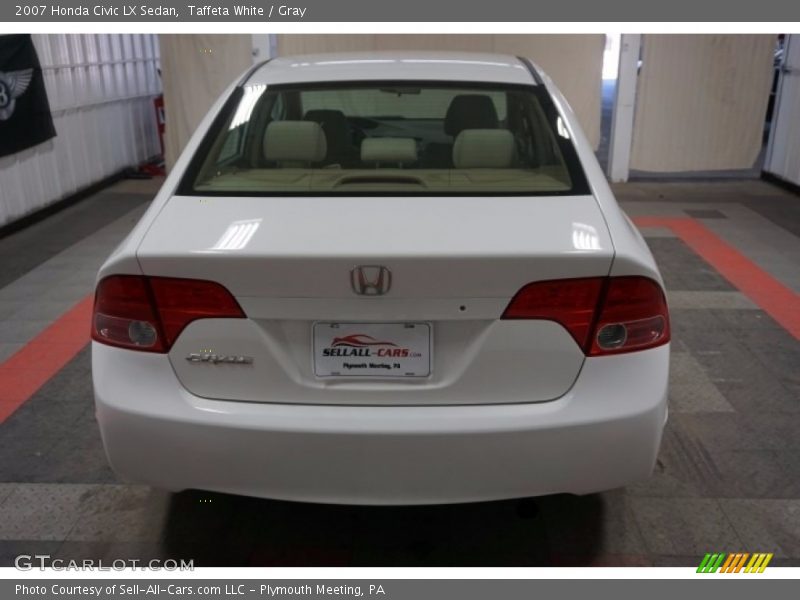 Taffeta White / Gray 2007 Honda Civic LX Sedan