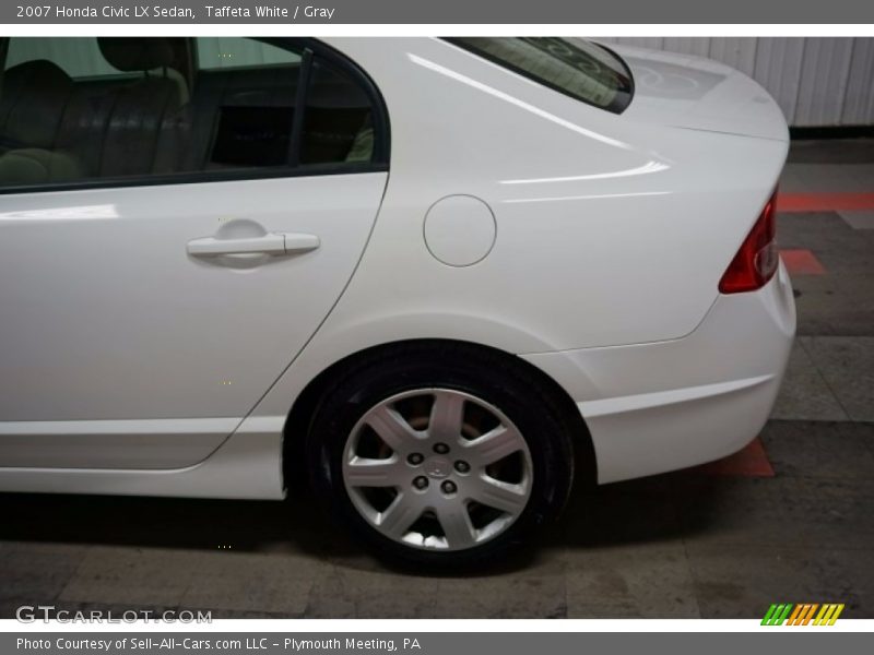 Taffeta White / Gray 2007 Honda Civic LX Sedan