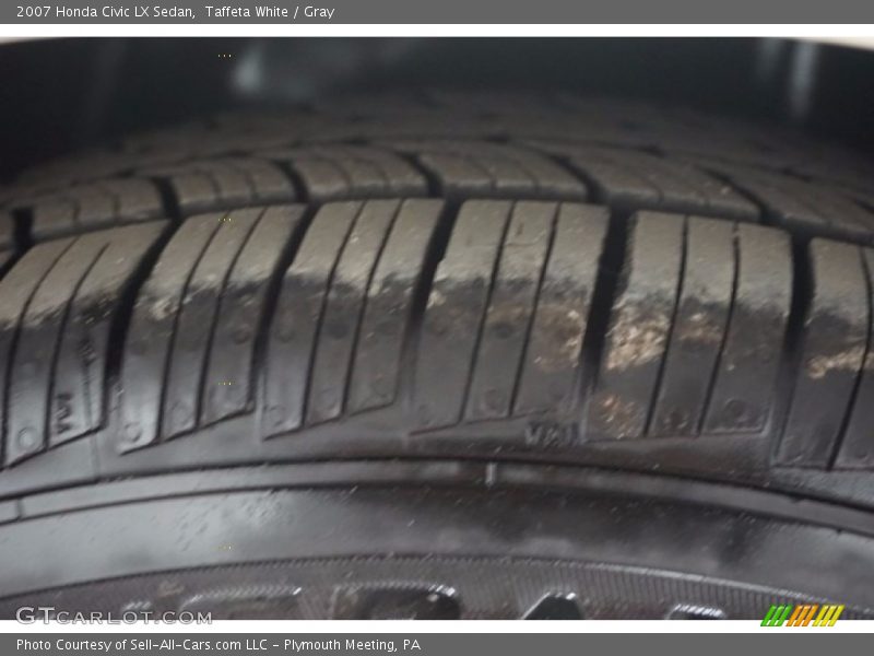 Taffeta White / Gray 2007 Honda Civic LX Sedan