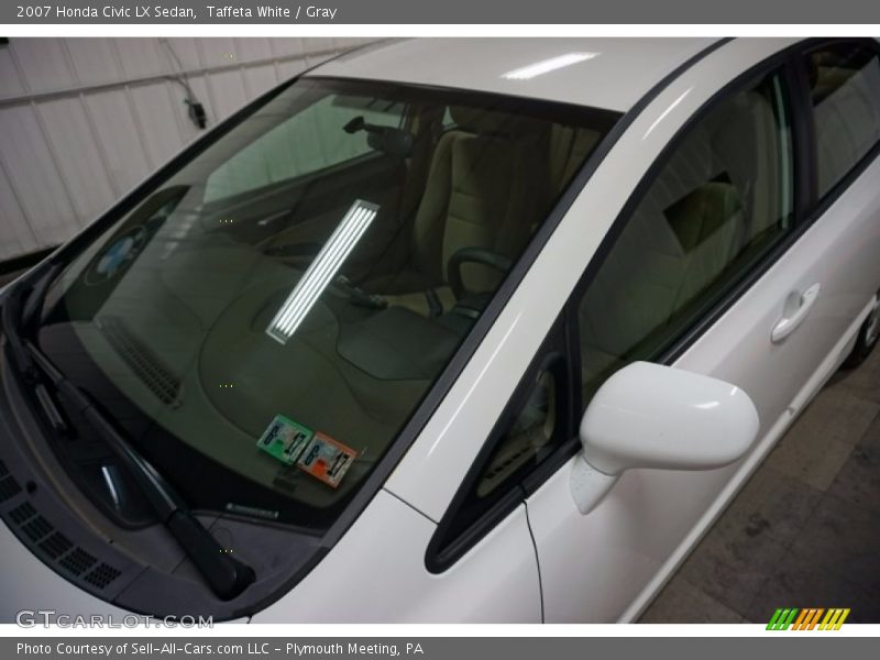 Taffeta White / Gray 2007 Honda Civic LX Sedan