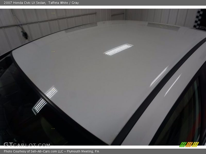 Taffeta White / Gray 2007 Honda Civic LX Sedan