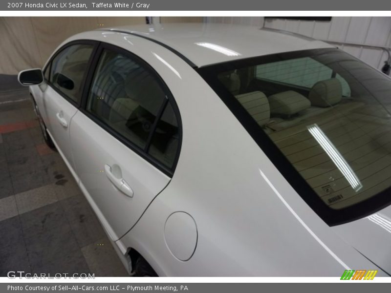 Taffeta White / Gray 2007 Honda Civic LX Sedan