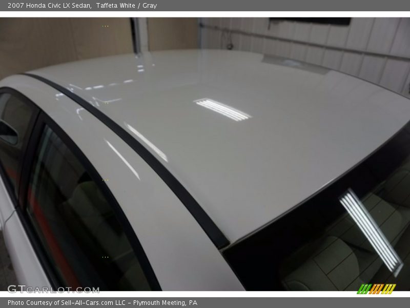 Taffeta White / Gray 2007 Honda Civic LX Sedan