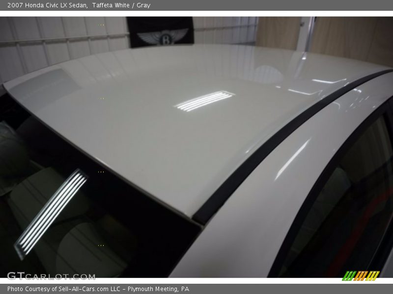 Taffeta White / Gray 2007 Honda Civic LX Sedan
