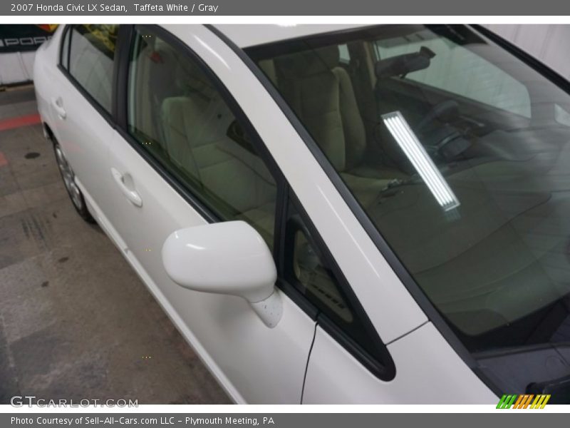 Taffeta White / Gray 2007 Honda Civic LX Sedan