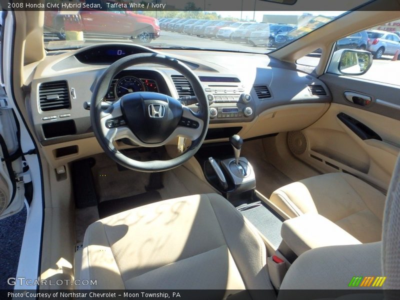 Taffeta White / Ivory 2008 Honda Civic Hybrid Sedan