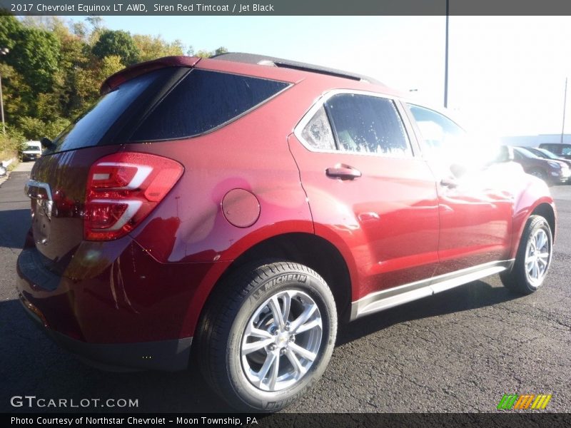 Siren Red Tintcoat / Jet Black 2017 Chevrolet Equinox LT AWD