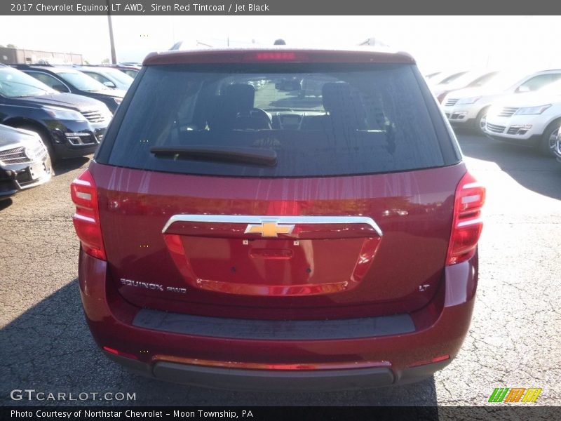 Siren Red Tintcoat / Jet Black 2017 Chevrolet Equinox LT AWD