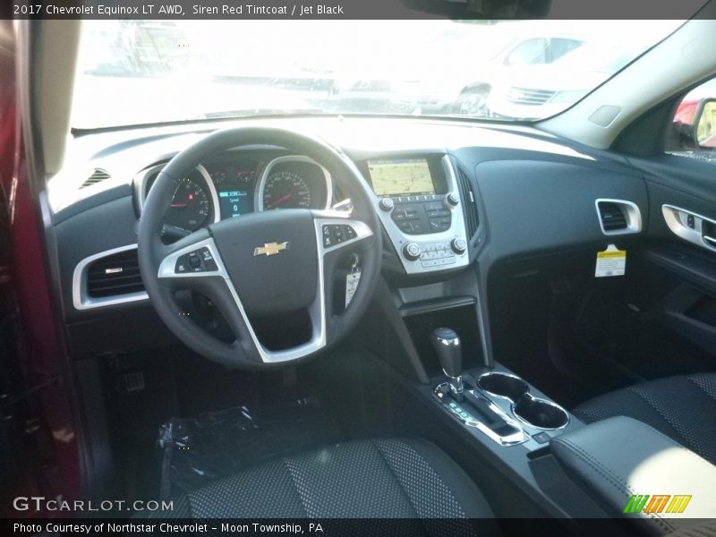 Siren Red Tintcoat / Jet Black 2017 Chevrolet Equinox LT AWD