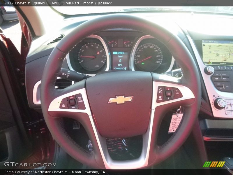 Siren Red Tintcoat / Jet Black 2017 Chevrolet Equinox LT AWD