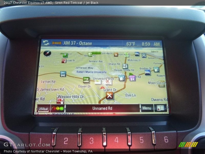 Siren Red Tintcoat / Jet Black 2017 Chevrolet Equinox LT AWD