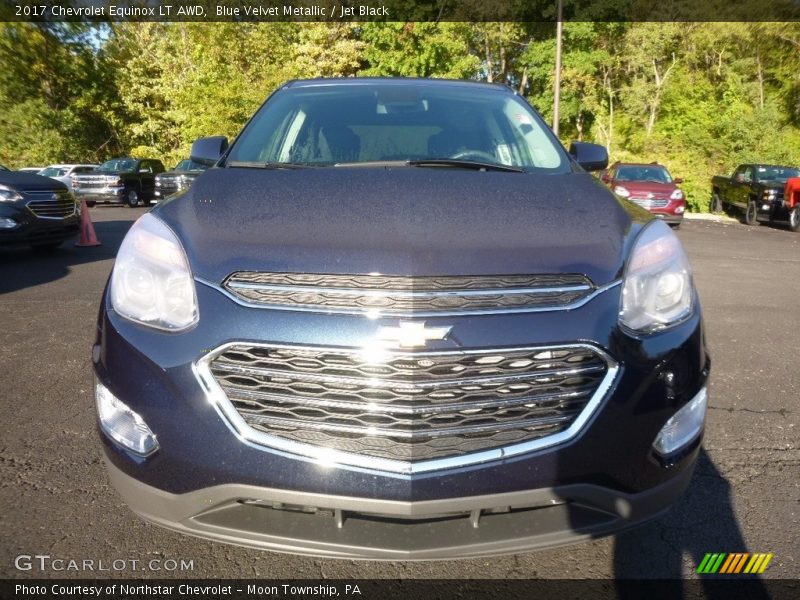 Blue Velvet Metallic / Jet Black 2017 Chevrolet Equinox LT AWD