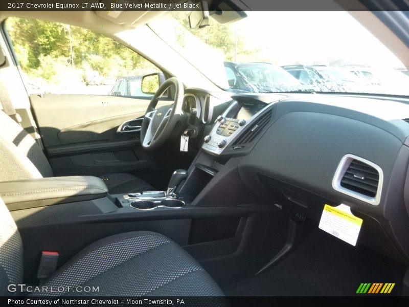 Blue Velvet Metallic / Jet Black 2017 Chevrolet Equinox LT AWD