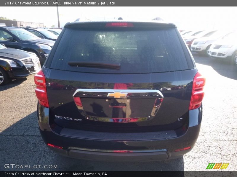 Blue Velvet Metallic / Jet Black 2017 Chevrolet Equinox LT AWD