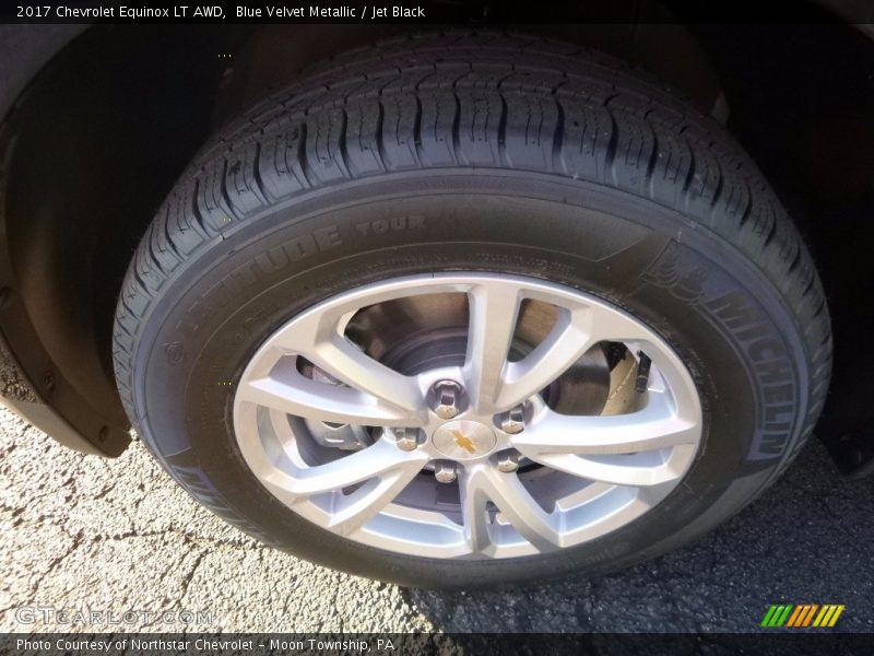 Blue Velvet Metallic / Jet Black 2017 Chevrolet Equinox LT AWD