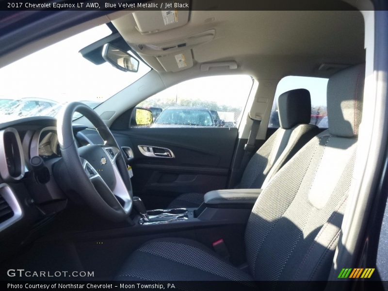 Blue Velvet Metallic / Jet Black 2017 Chevrolet Equinox LT AWD