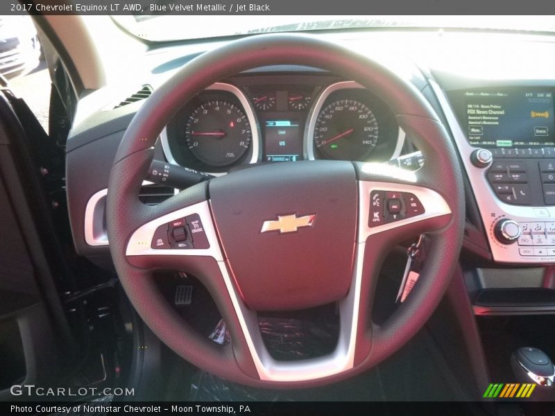 Blue Velvet Metallic / Jet Black 2017 Chevrolet Equinox LT AWD