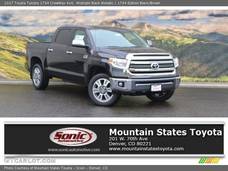 Midnight Black Metallic / 1794 Edition Black/Brown 2017 Toyota Tundra 1794 CrewMax 4x4