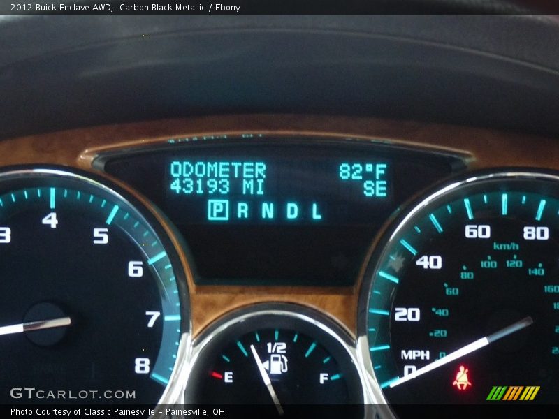 Carbon Black Metallic / Ebony 2012 Buick Enclave AWD