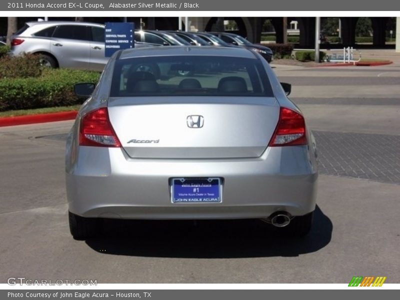 Alabaster Silver Metallic / Black 2011 Honda Accord EX-L Coupe