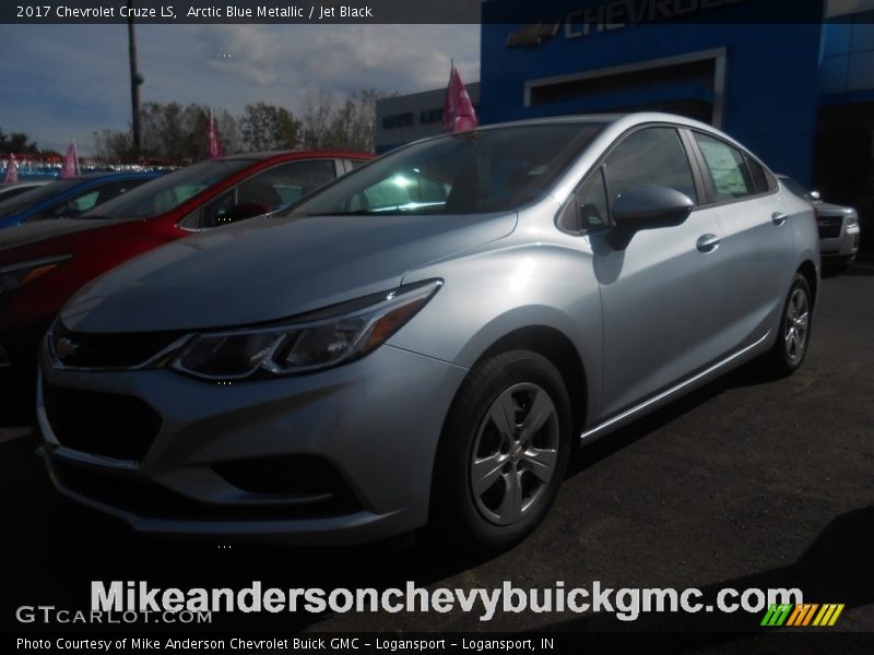 Arctic Blue Metallic / Jet Black 2017 Chevrolet Cruze LS