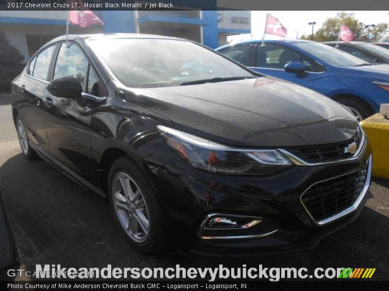 Mosaic Black Metallic / Jet Black 2017 Chevrolet Cruze LT