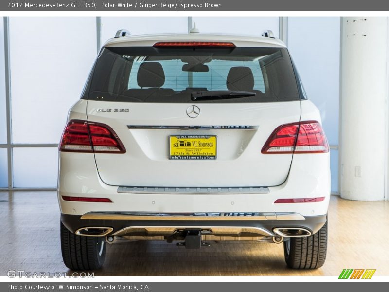 Polar White / Ginger Beige/Espresso Brown 2017 Mercedes-Benz GLE 350