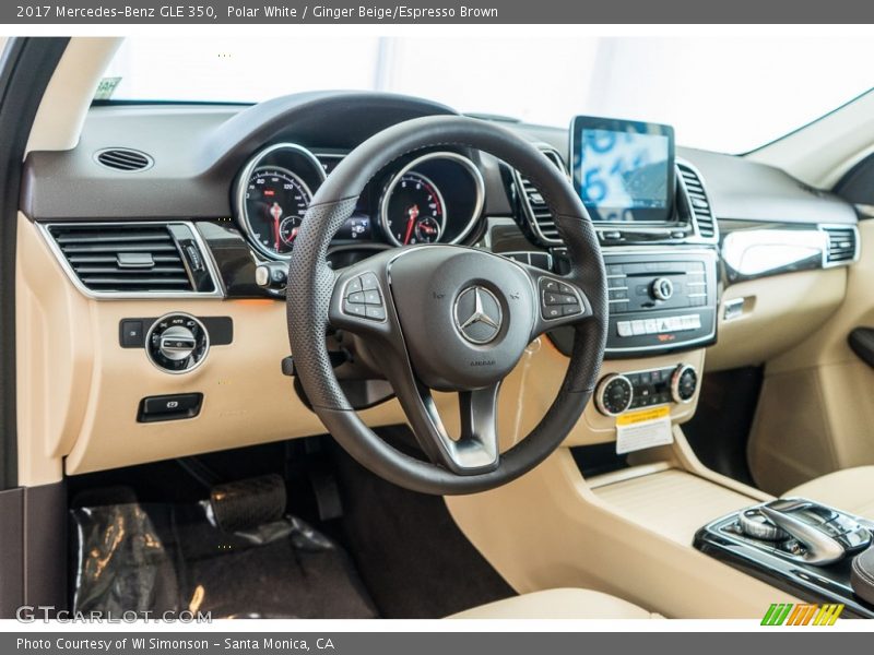 Polar White / Ginger Beige/Espresso Brown 2017 Mercedes-Benz GLE 350