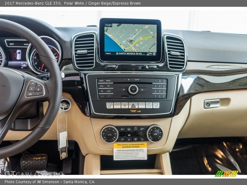 Polar White / Ginger Beige/Espresso Brown 2017 Mercedes-Benz GLE 350