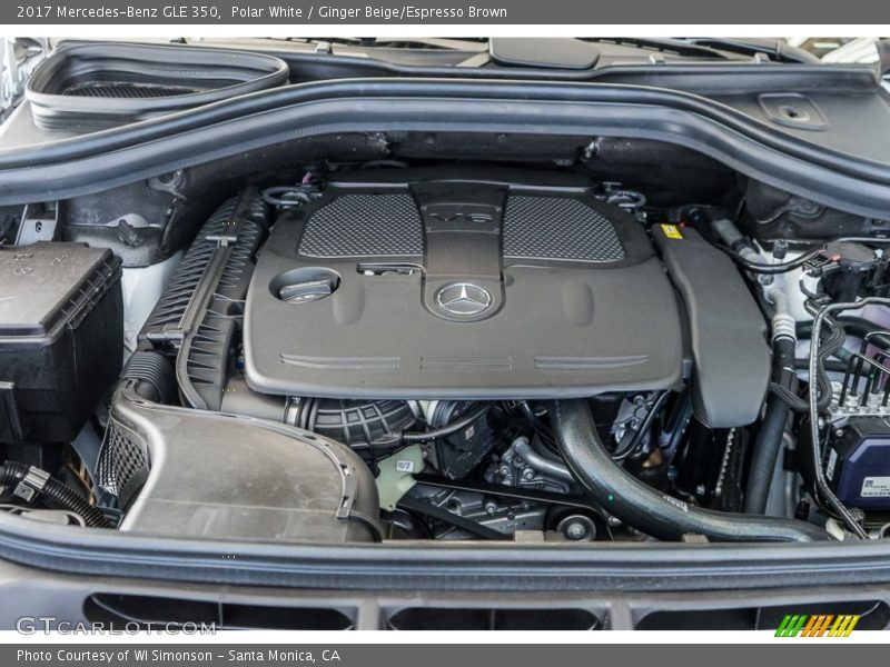 Polar White / Ginger Beige/Espresso Brown 2017 Mercedes-Benz GLE 350