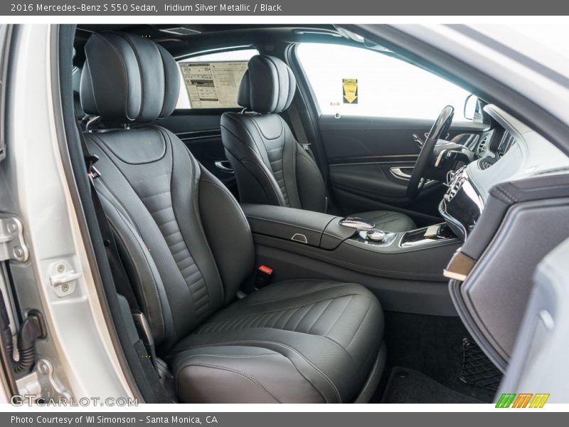 Iridium Silver Metallic / Black 2016 Mercedes-Benz S 550 Sedan