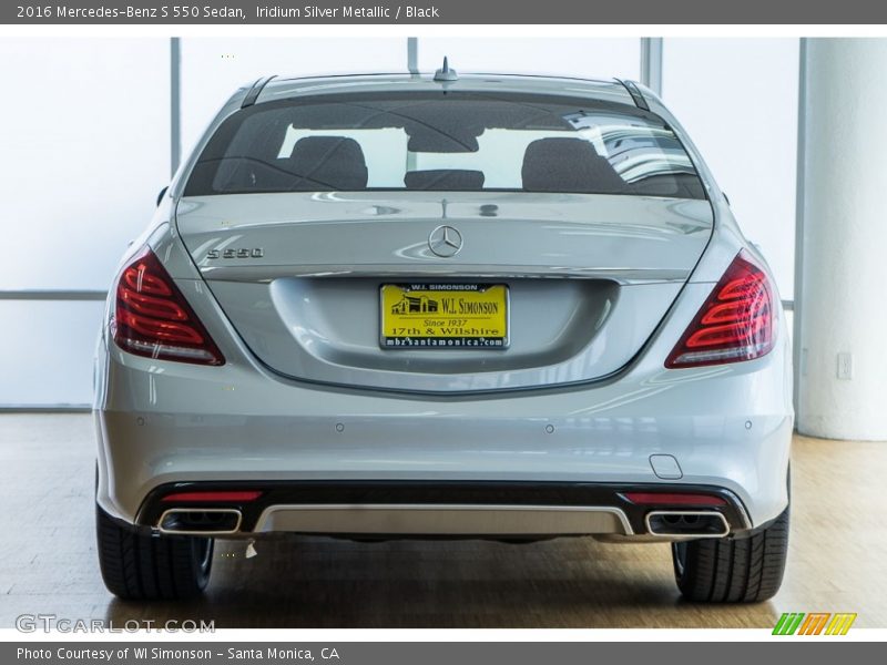 Iridium Silver Metallic / Black 2016 Mercedes-Benz S 550 Sedan