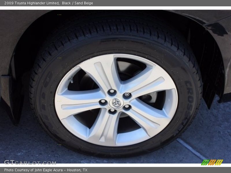 Black / Sand Beige 2009 Toyota Highlander Limited