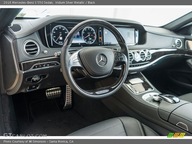 Iridium Silver Metallic / Black 2016 Mercedes-Benz S 550 Sedan