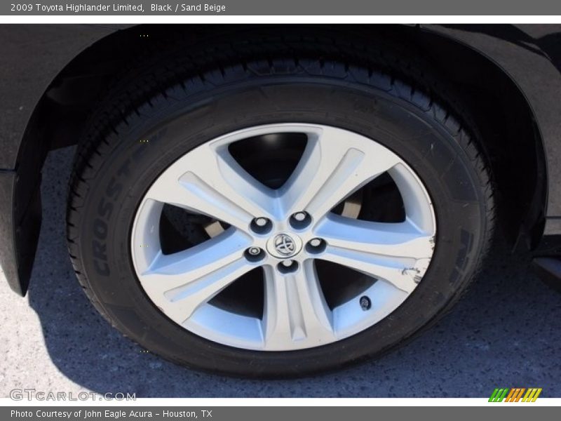 Black / Sand Beige 2009 Toyota Highlander Limited