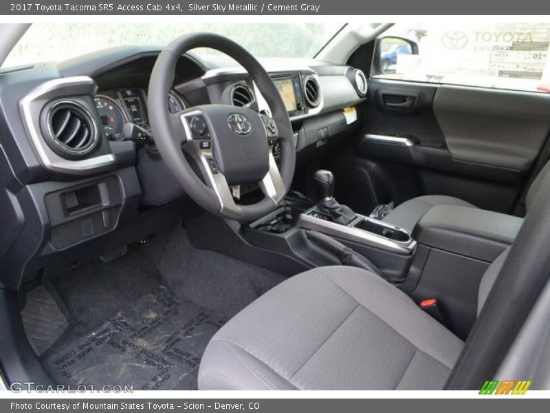 Silver Sky Metallic / Cement Gray 2017 Toyota Tacoma SR5 Access Cab 4x4