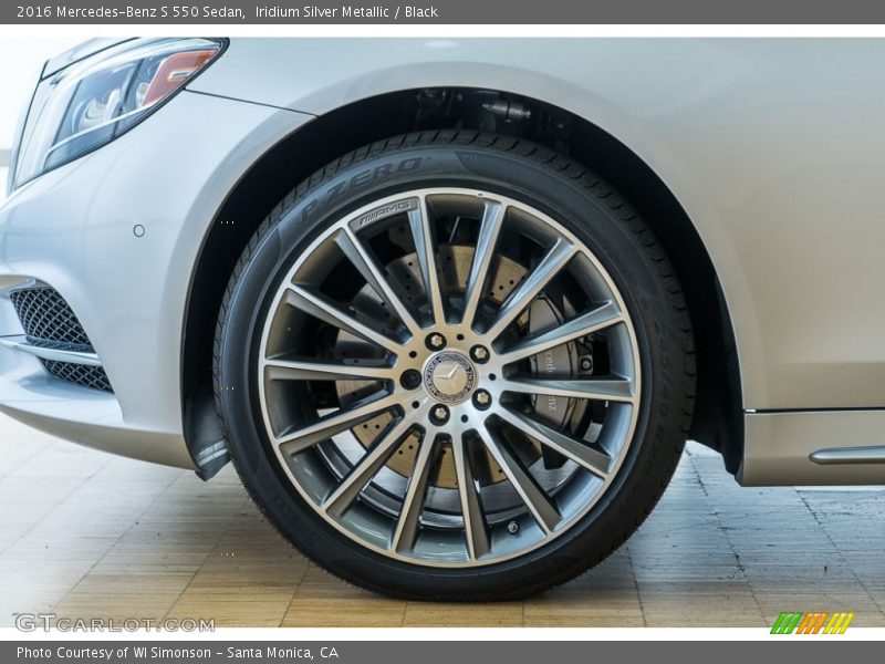 Iridium Silver Metallic / Black 2016 Mercedes-Benz S 550 Sedan