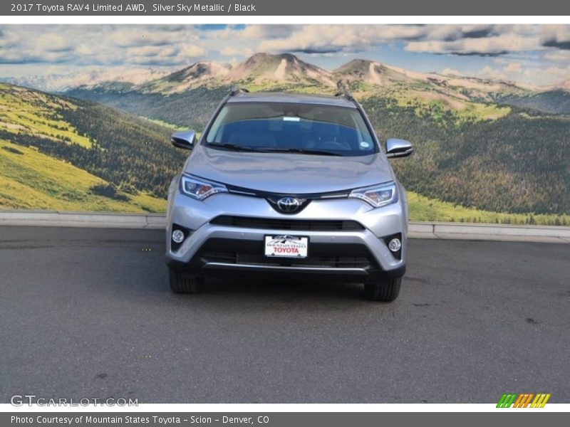 Silver Sky Metallic / Black 2017 Toyota RAV4 Limited AWD