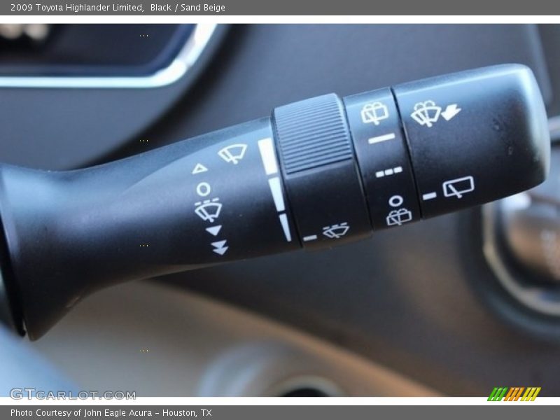 Black / Sand Beige 2009 Toyota Highlander Limited