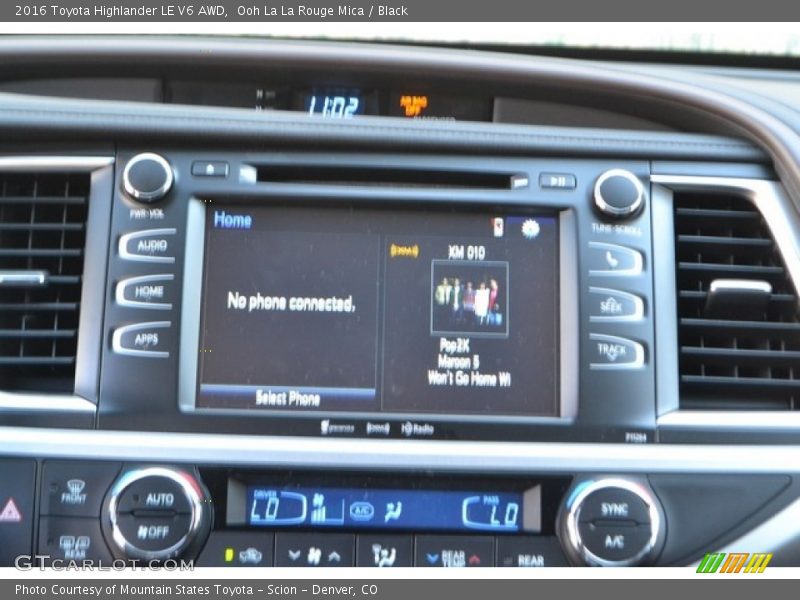 Ooh La La Rouge Mica / Black 2016 Toyota Highlander LE V6 AWD
