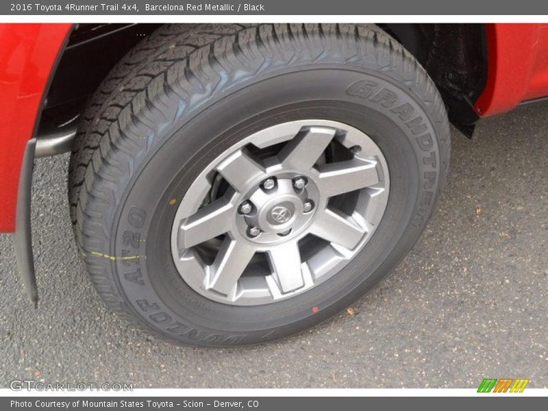 Barcelona Red Metallic / Black 2016 Toyota 4Runner Trail 4x4