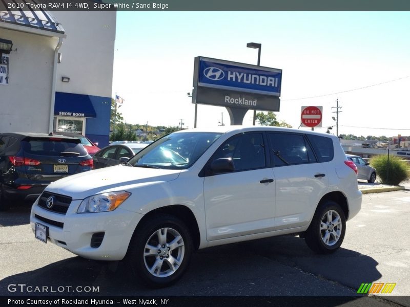 Super White / Sand Beige 2010 Toyota RAV4 I4 4WD