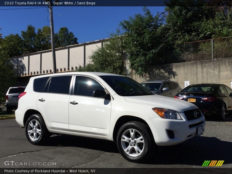 Super White / Sand Beige 2010 Toyota RAV4 I4 4WD