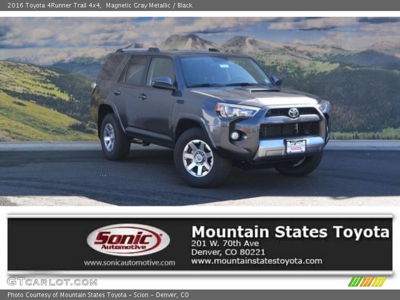 Magnetic Gray Metallic / Black 2016 Toyota 4Runner Trail 4x4