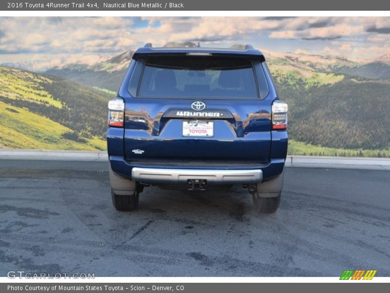 Nautical Blue Metallic / Black 2016 Toyota 4Runner Trail 4x4