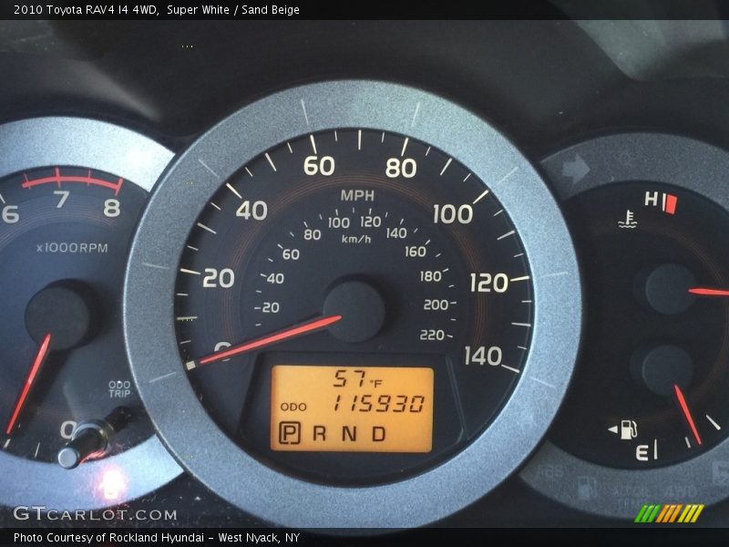 Super White / Sand Beige 2010 Toyota RAV4 I4 4WD