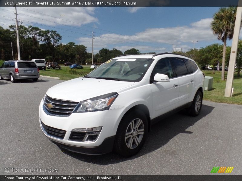 Summit White / Dark Titanium/Light Titanium 2016 Chevrolet Traverse LT